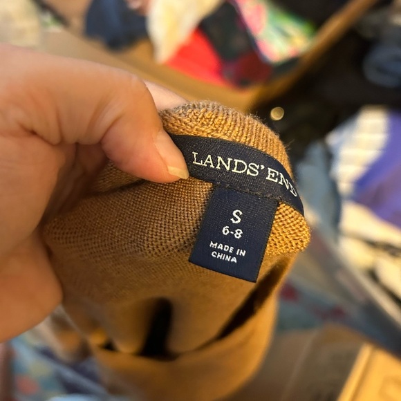 Land’s End Merino Wool 3/4 Sleeve Sweater Dress - Picture 3 of 4